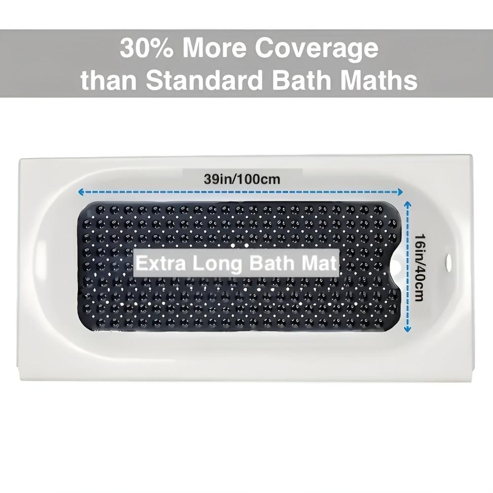 SureLock - Non-Slip Bathtub Mat with Quick-Drain Design & Strong Suction for Bathroom Safety 4
