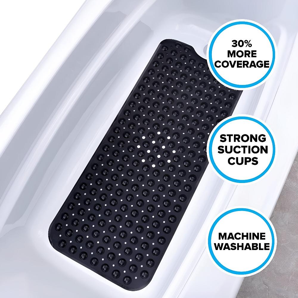 SureLock - Non-Slip Bathtub Mat with Quick-Drain Design & Strong Suction for Bathroom Safety 7
