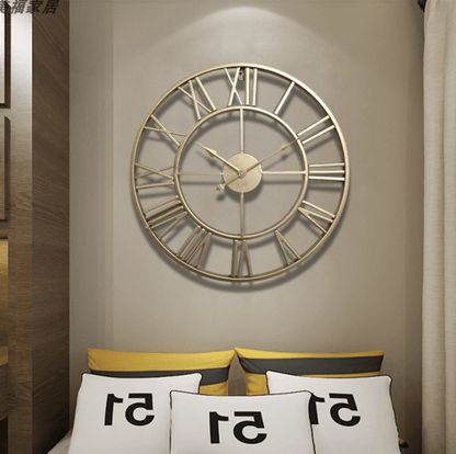 TEMPORIA – Skeleton wall clock made of wrought iron 40 × 40 cm with silent movement 3