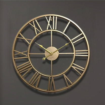 TEMPORIA – Skeleton wall clock made of wrought iron 40 × 40 cm with silent movement 4
