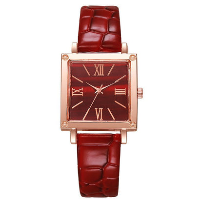 TERRATIME – Square Watch with Bamboo Pattern & Thin Profile 8