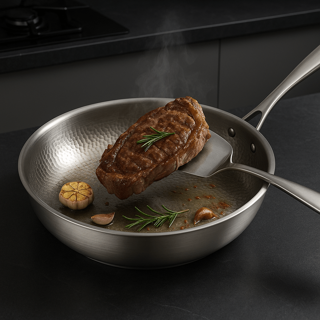 TITAN-PREMIUM PAN - High-quality titanium pan without coating for all hob types 6