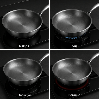 TITAN-PREMIUM PAN - High-quality titanium pan without coating for all hob types 7