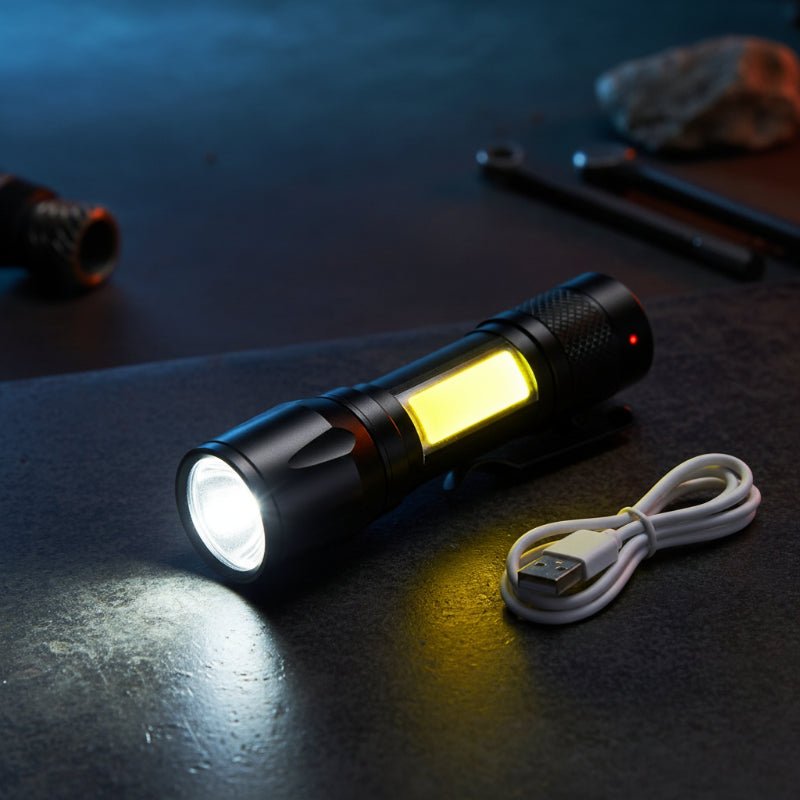 Tactical 100000 Lumens Rechargeable Flashlight with Waterproof Design & 7 Modes 6