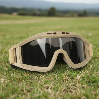 OPTRIGEAR – Tactical Goggles with 3 Interchangeable Lenses for Outdoor Protection