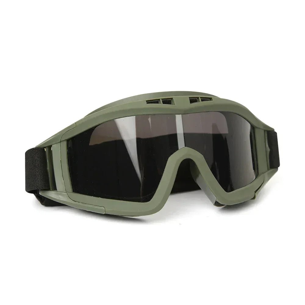 Tactical Goggles - Adjustable Outdoor Sunglasses with 3 Interchangeable Lenses 9