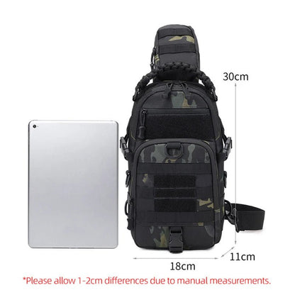 Tactical Outdoor Chest Bag - Versatile Sling Backpack with Tablet Storage for Hiking & Fishing 5
