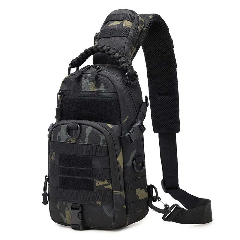 Tactical Outdoor Chest Bag - Versatile Sling Backpack with Tablet Storage for Hiking & Fishing 6