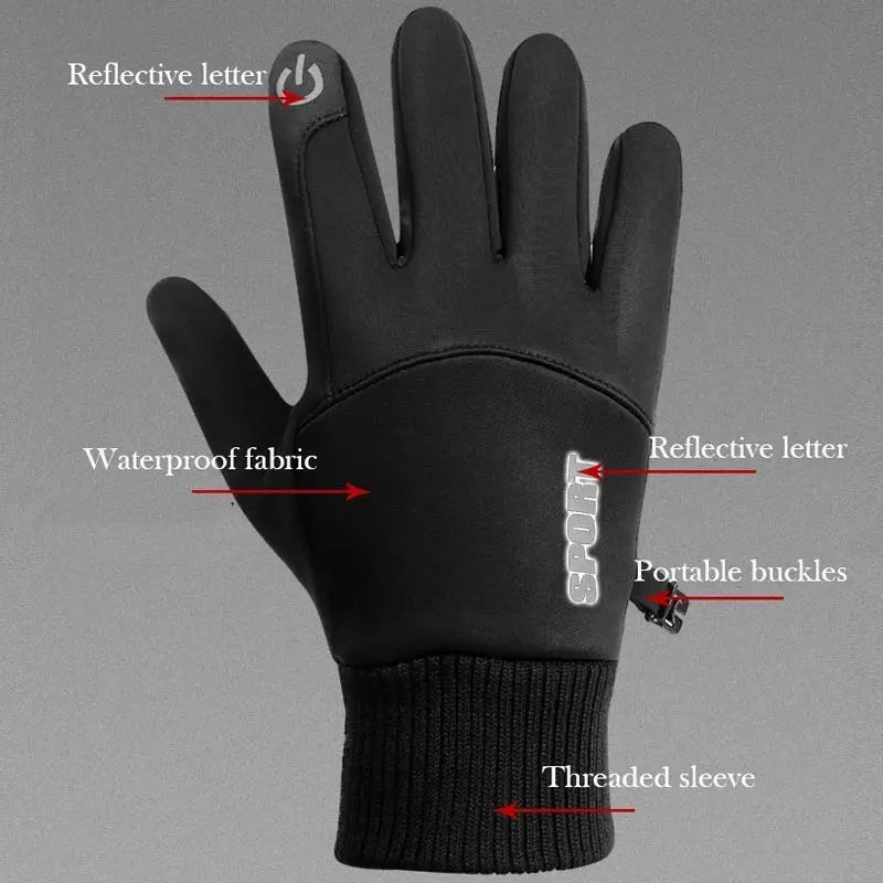 Thermal Touch Screen Gloves - Waterproof, Windproof, Anti-Skid Grip for Men & Women 2