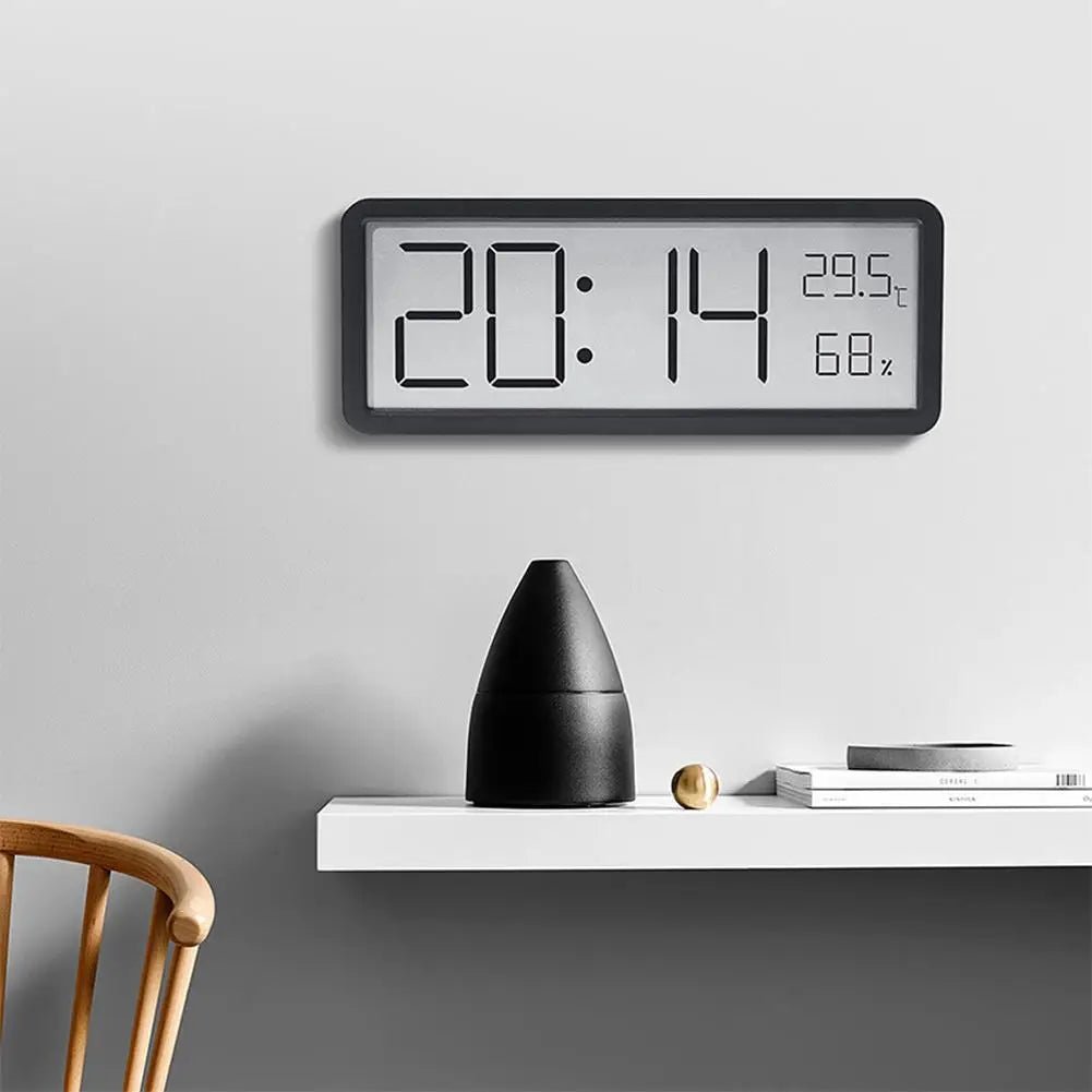 TimeVibe Large Digital Wall Clock with LED Display and Climate Sensor 1