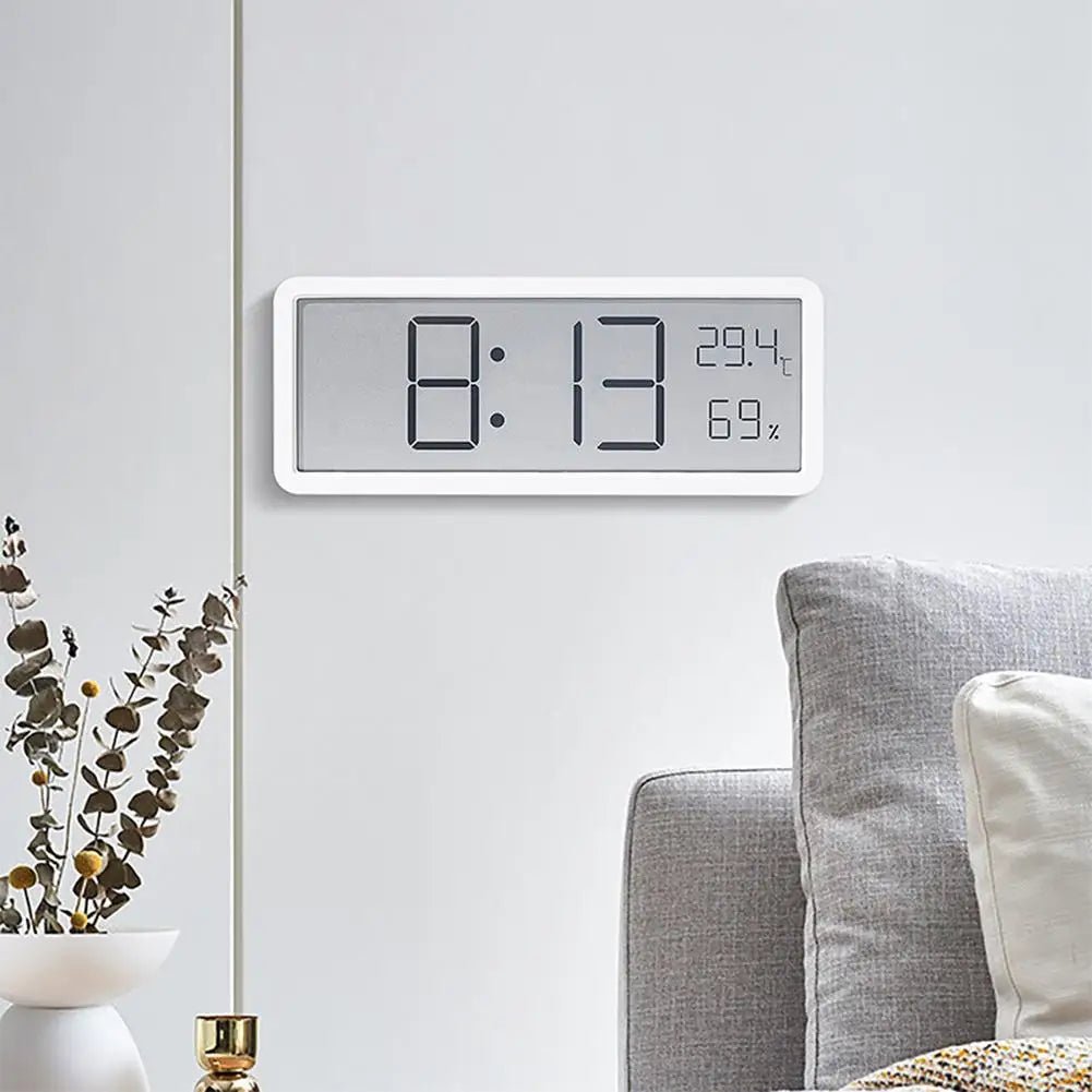 TimeVibe Large Digital Wall Clock with LED Display and Climate Sensor 2