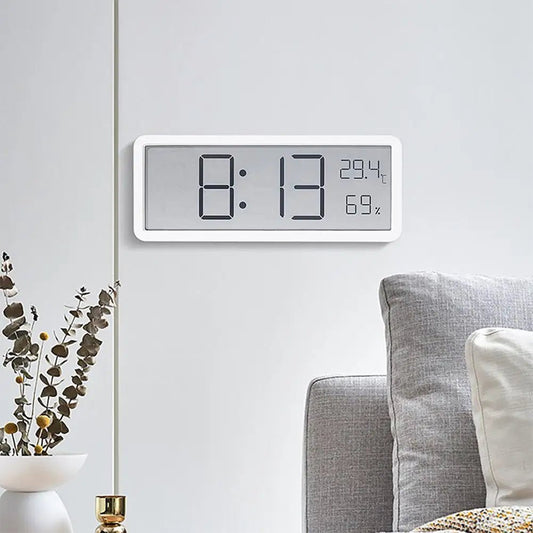 TimeVibe Large Digital Wall Clock with LED Display and Climate Sensor 2