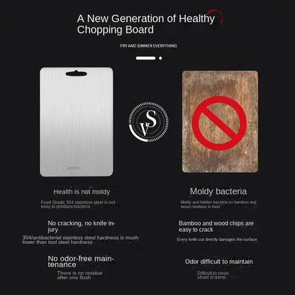 TitanClean stainless steel chopping board - antibacterial & scratch-resistant for your kitchen 3