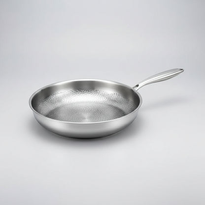 Titanium Hammered Non Stick Skillet - Induction Cooker Compatible Frying Pan 6