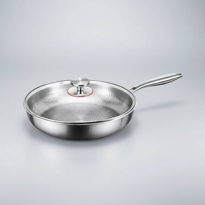 Titanium Hammered Non Stick Skillet - Induction Cooker Compatible Frying Pan 7