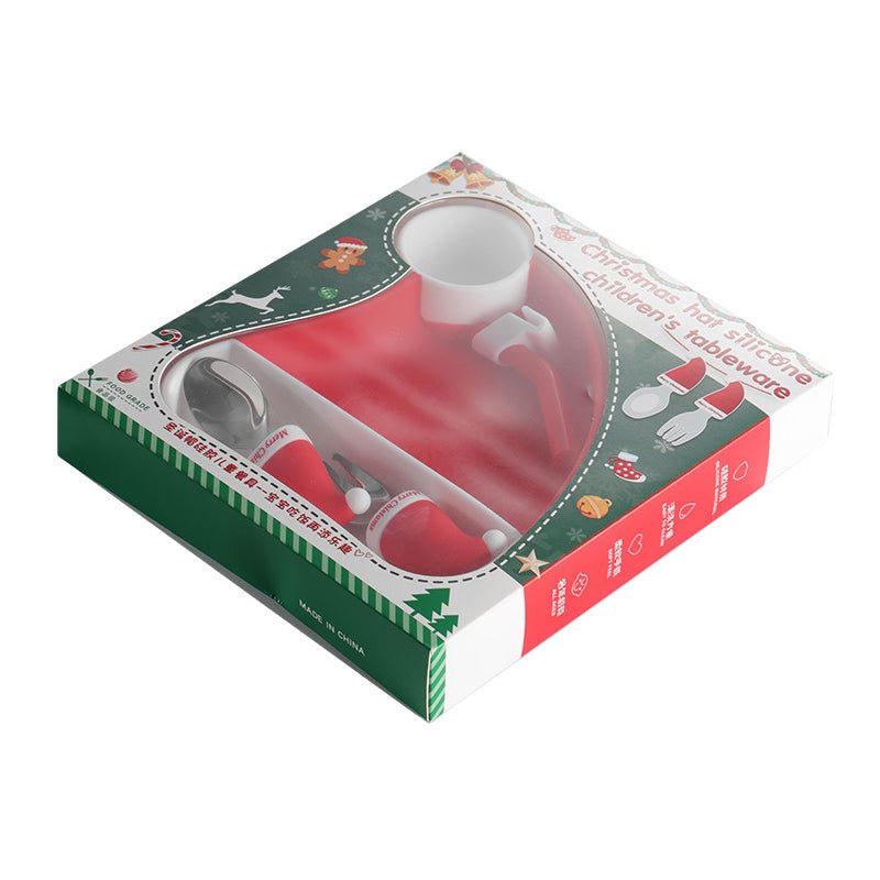 Toddler Silicone Dinner Plate with Suction Cup & Cutlery Set - Safe Feeding 11