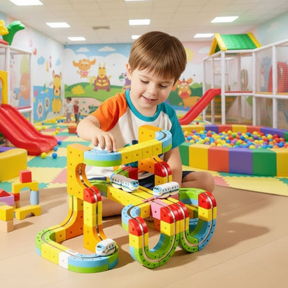 Tracki - 3D Train Building Set for Kids | STEM Educational Toy with Rechargeable Train 4