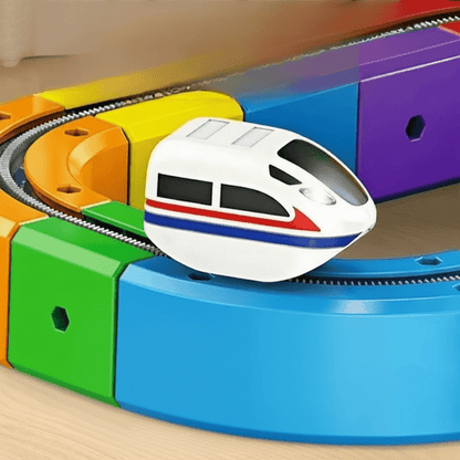 Tracki - 3D Train Building Set for Kids | STEM Educational Toy with Rechargeable Train 8