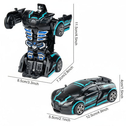 Transformable Robot Sports Car Toy - Educational STEM Play Vehicle for Kids 1
