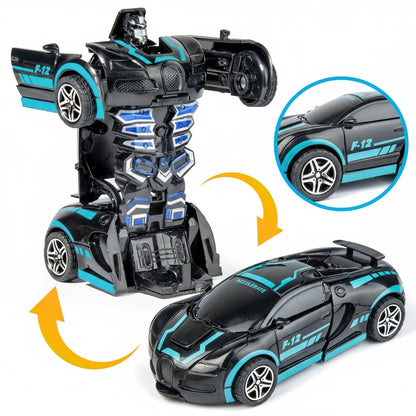 Transformable Robot Sports Car Toy - Educational STEM Play Vehicle for Kids 3