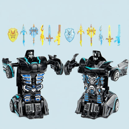 Transformable Robot Sports Car Toy - Educational STEM Play Vehicle for Kids 5