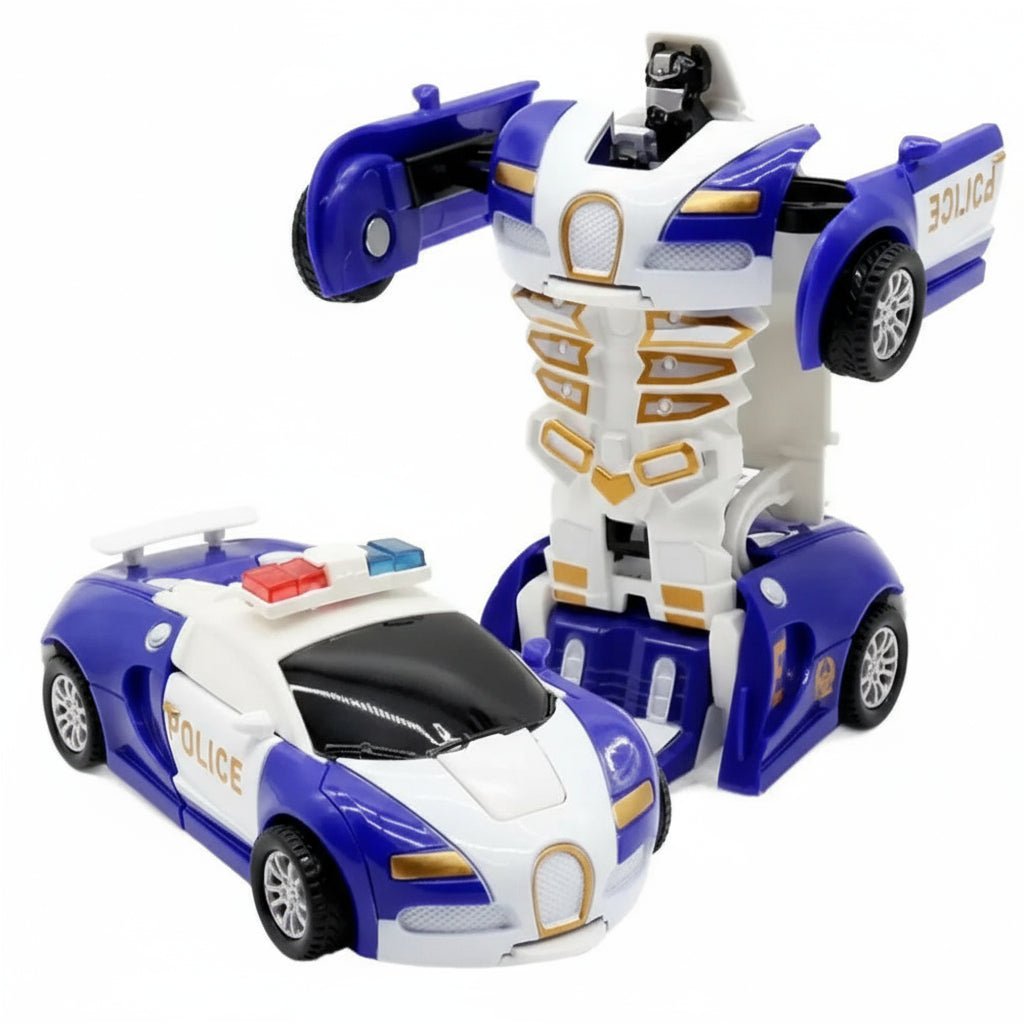Transformable Robot Sports Car Toy - Educational STEM Play Vehicle for Kids 9