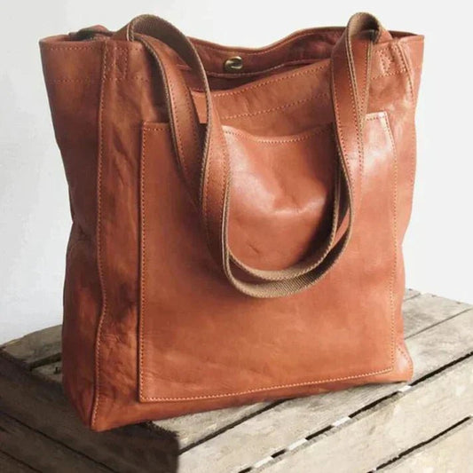 TressBag - Large Genuine Leather Shoulder Bag for Women, Durable & Spacious 0