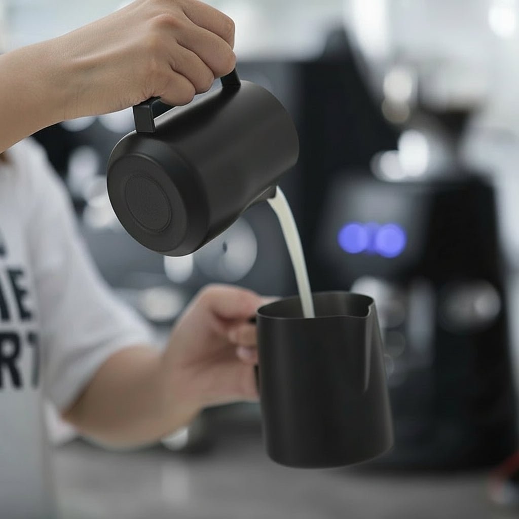 Turbo Milk Frothing Pitcher - 350ml & 450ml Stainless Steel for Home Baristas 1