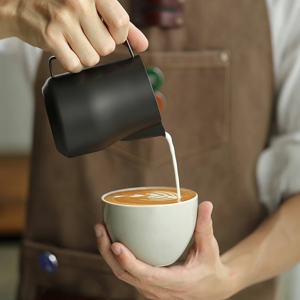 Turbo Milk Frothing Pitcher - 350ml & 450ml Stainless Steel for Home Baristas 4