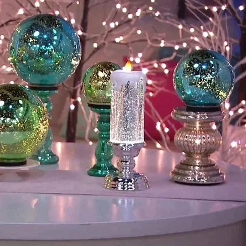 TwinkleFlame - Sparkly Flameless Candle with Glitter Effect & Realistic Flicker 1