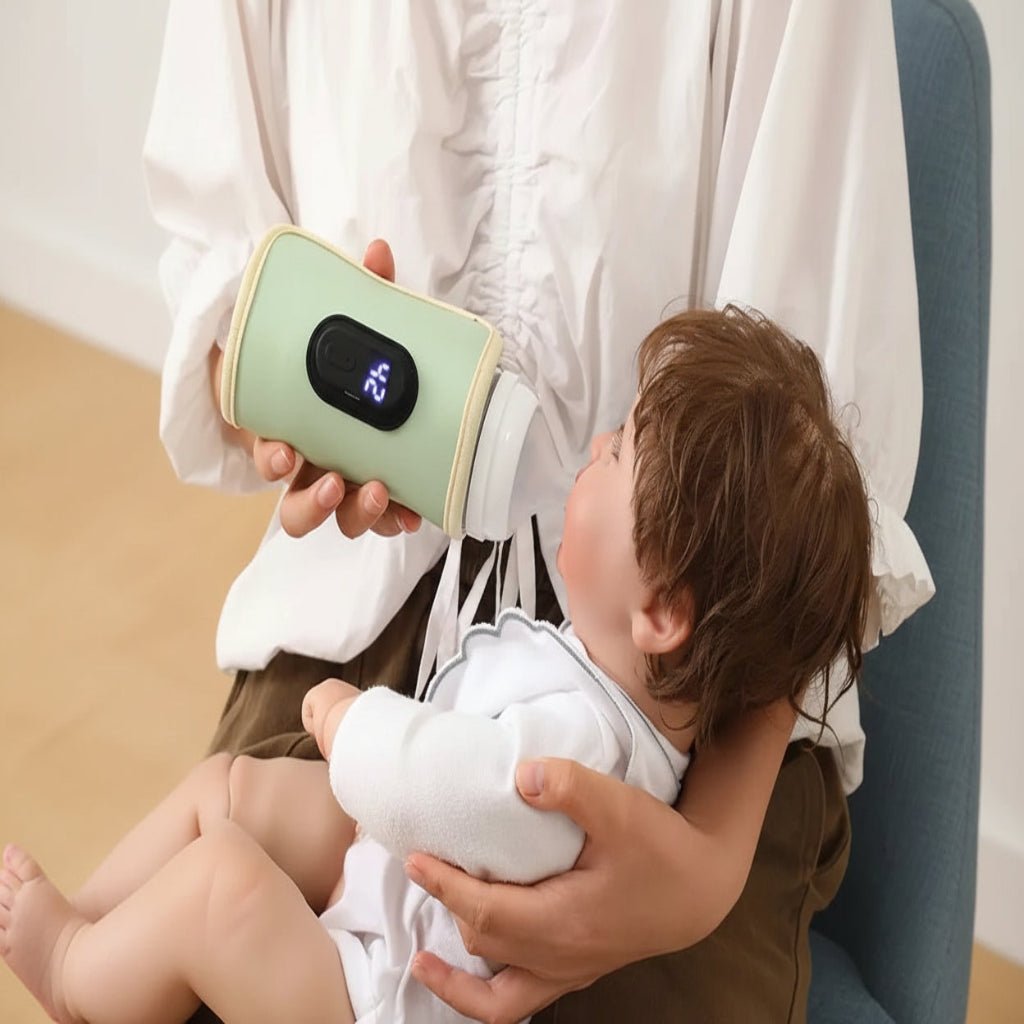 USB Charging Milk Warmer with 5 Temperature Settings for Convenient Baby Feeding 0