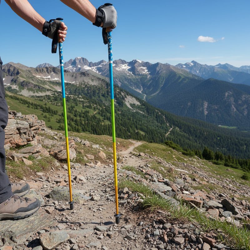 Ultra Lightweight Carbon Fiber Hiking Poles - Adjustable Trekking Sticks, 2PCS 0