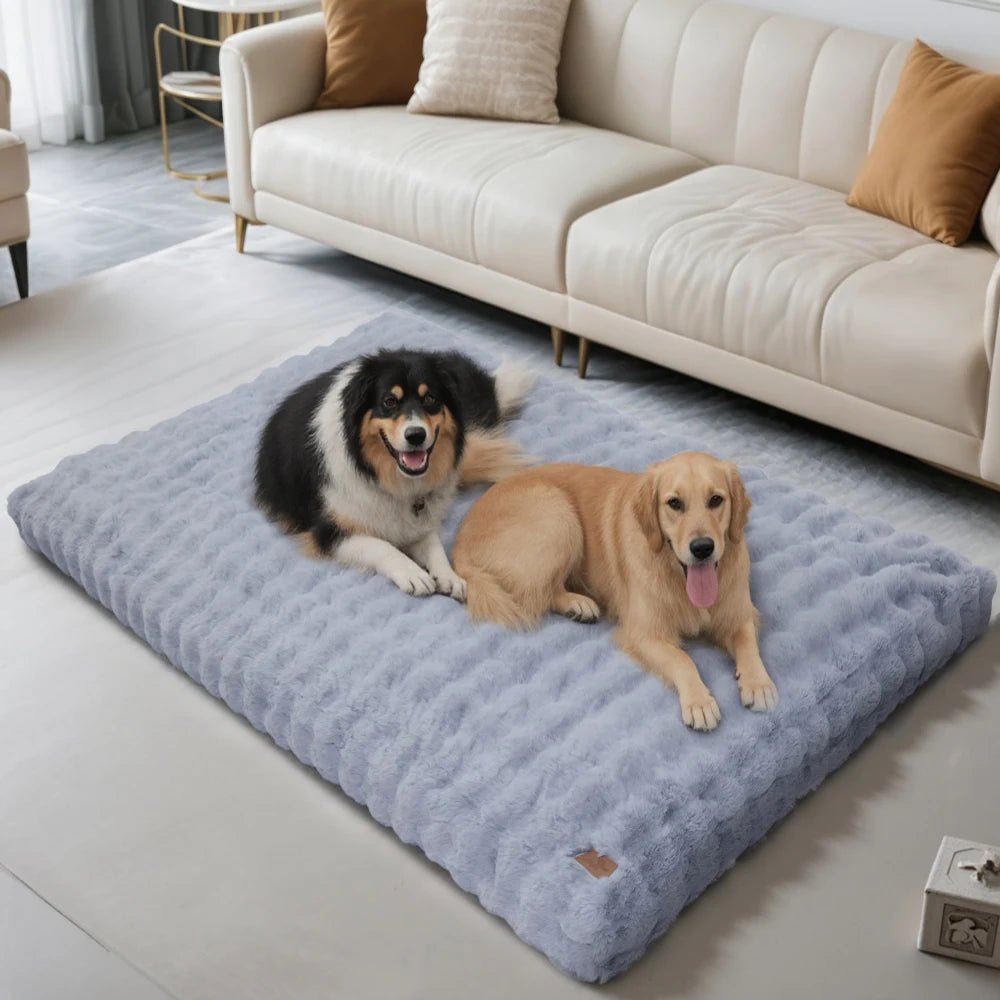 Ultra Plush Dog Bed with Waterproof Cover & Anti-Slip Base for Comfort 3