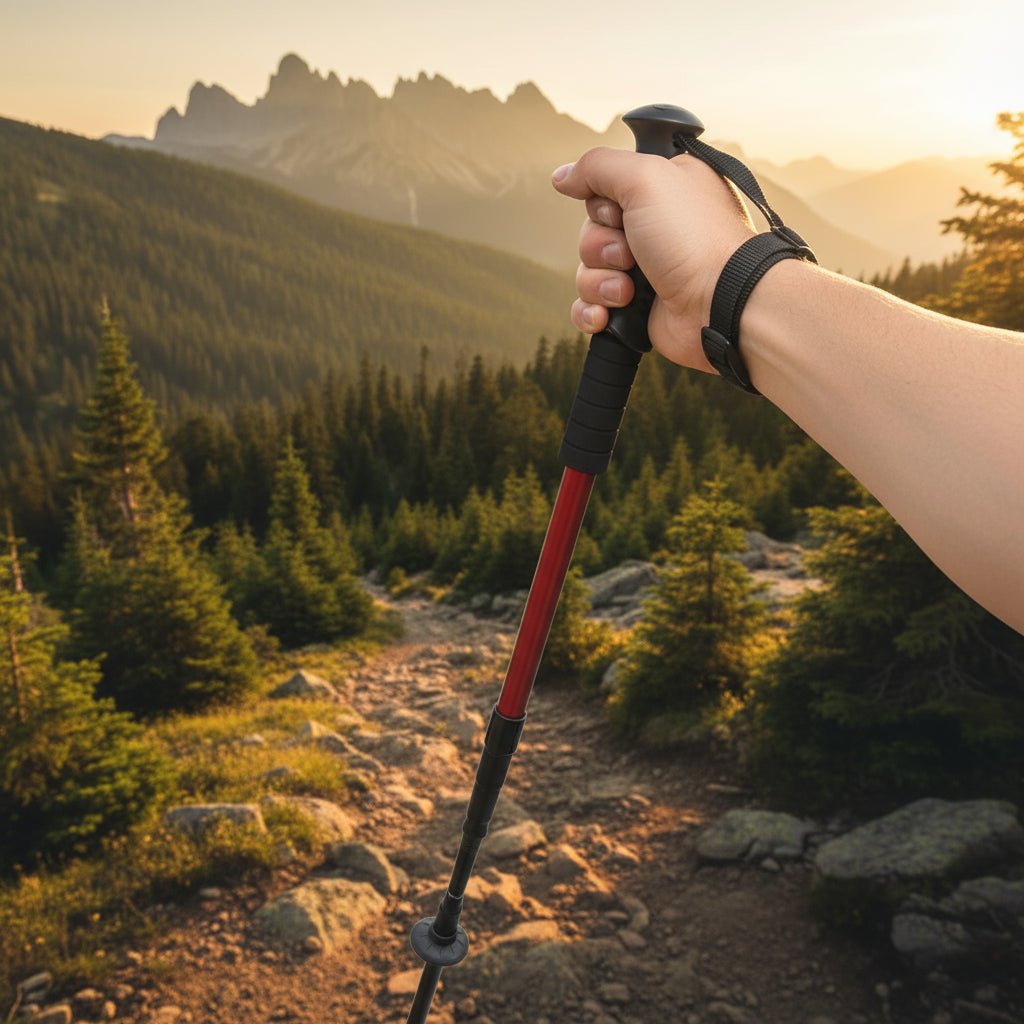 Ultralight Aluminium Alloy Hiking Poles - Adjustable Trekking Sticks for Stability 4