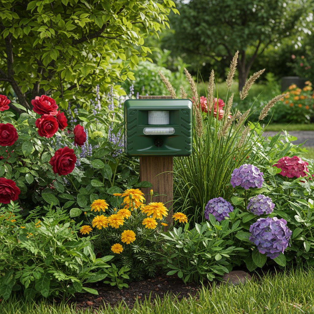 Ultrasonic Bird Repeller - Effective Woodpecker Deterrent with Solar Power 3