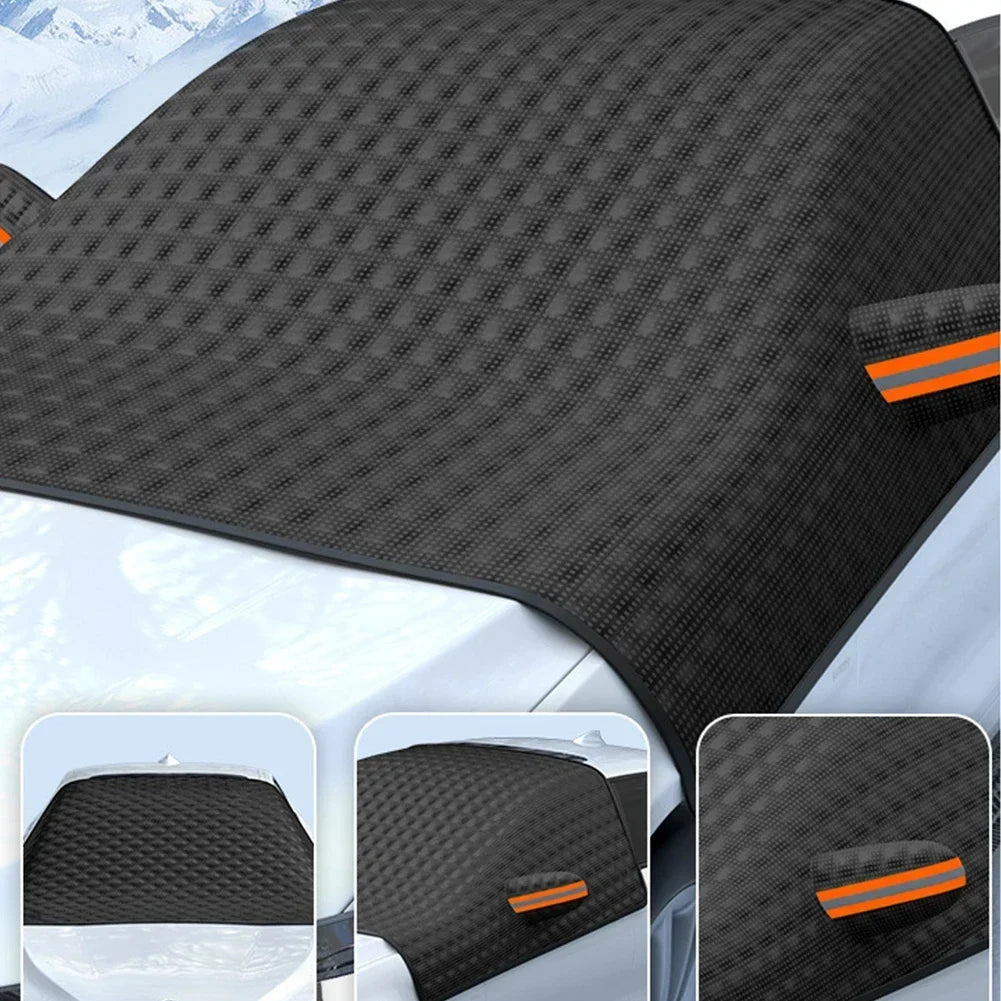 Universal Car Windshield Cover - Thickened Magnetic Frostproof Sun Shade 3