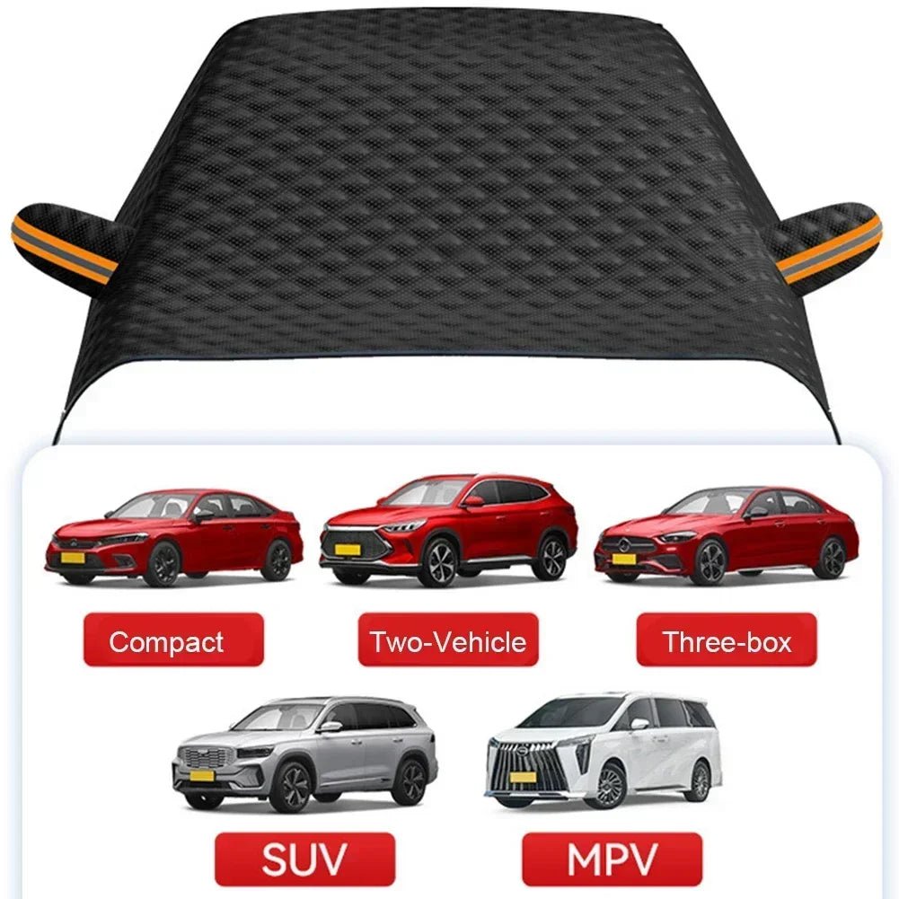 Universal Car Windshield Cover - Thickened Magnetic Frostproof Sun Shade 4