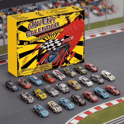 RACEMAS – 24-Day Christmas Advent Calendar with Mini Race Car Surprises