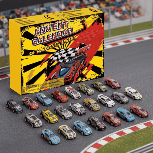 RACEMAS – 24-Day Christmas Advent Calendar with Mini Race Car Surprises