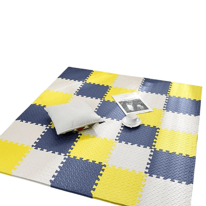 KIDDOREST – Baby Play Mat with 12 Interlocking Pieces and Shock-Absorbing Padding