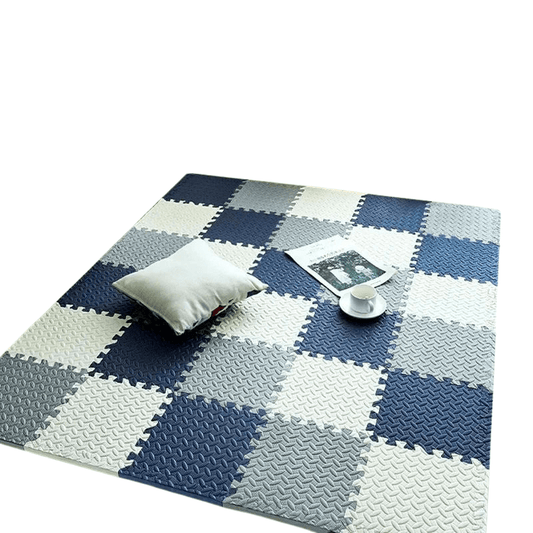 KIDDOREST – Baby Play Mat with 12 Interlocking Pieces and Shock-Absorbing Padding