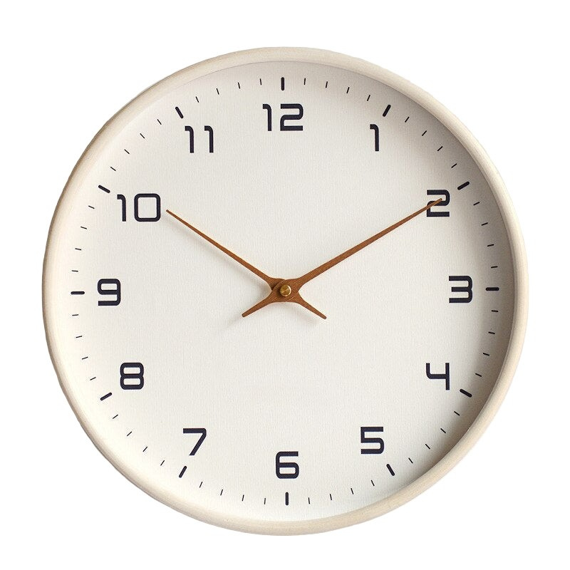 NORDICTIME CALM - Stille houten wandklok met Scandinavisch design