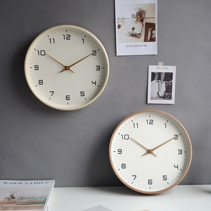 NORDICTIME CALM – Silent Wooden Wall Clock with Scandinavian Design