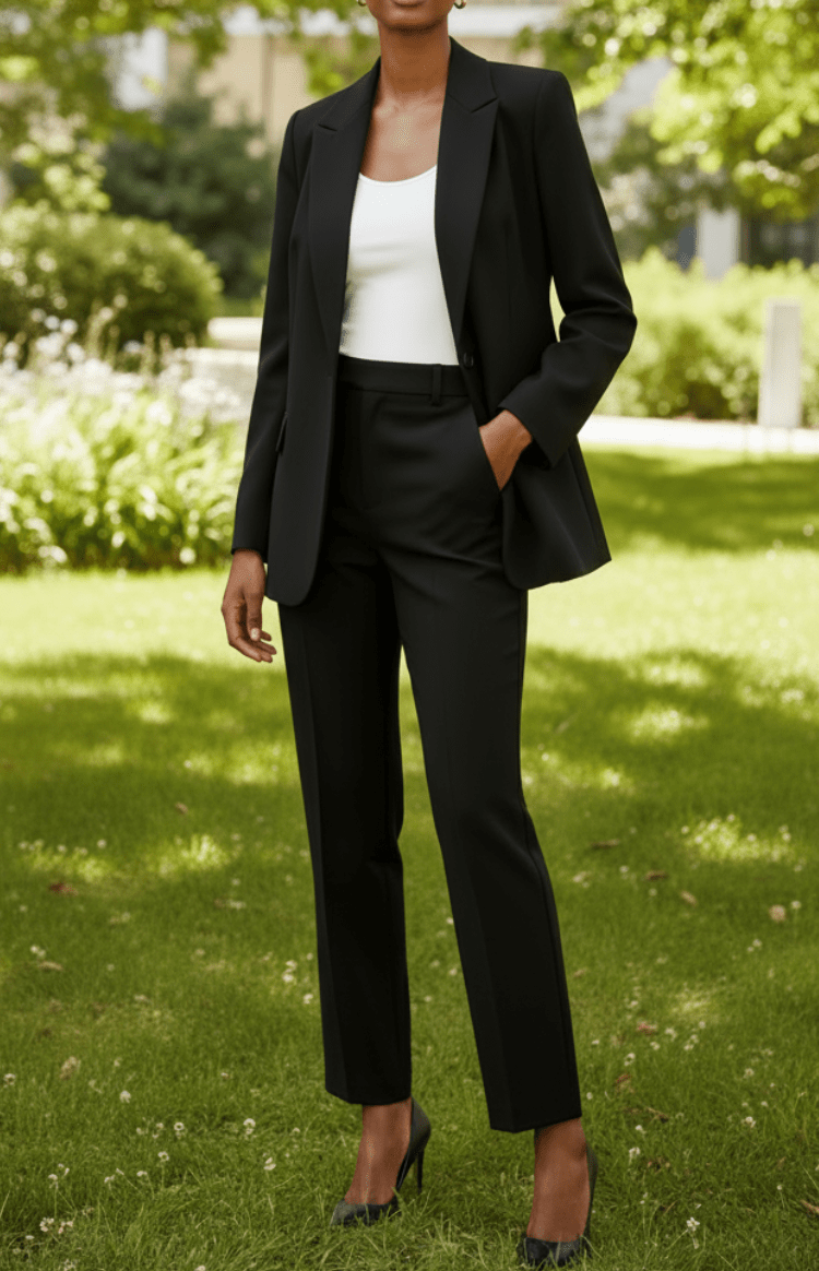 VOGUEELITE – Sophisticated Women's Suit Set Tailored Blazer and Trouser for Office