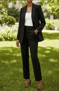 VOGUEELITE – Sophisticated Women's Suit Set Tailored Blazer and Trouser for Office