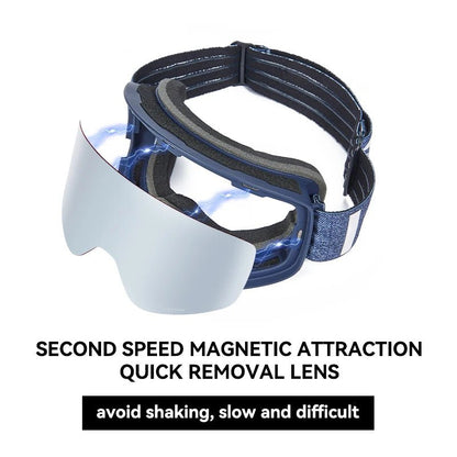 VECTOR Double Layer Anti-Fog Magnetic Ski Goggles with UV400 Protection 3