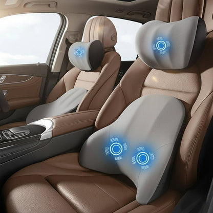 VIBRAREST – Electric Neck & Lumbar Support Pillow for Car & Office 1