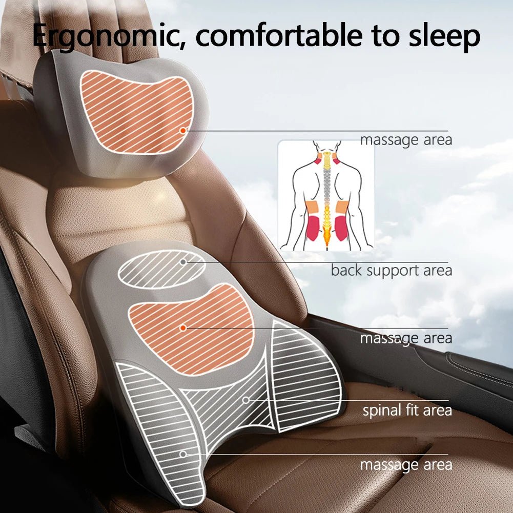 VIBRAREST – Electric Neck & Lumbar Support Pillow for Car & Office 5