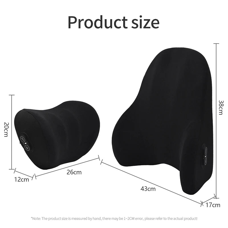 VIBRAREST – Electric Neck & Lumbar Support Pillow for Car & Office 6