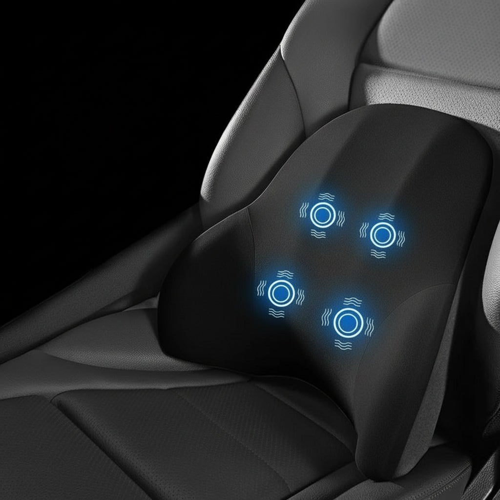 VIBRAREST – Electric Neck & Lumbar Support Pillow for Car & Office 9